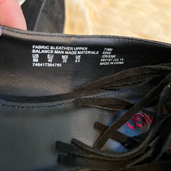 Bongo Black Suede Fringe Heels - Picture 3 of 13